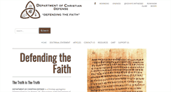 Desktop Screenshot of christiandefense.org