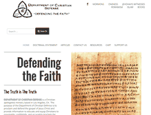 Tablet Screenshot of christiandefense.org